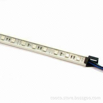 LED Rigid Strip, 30 Pieces LEDs/Piece and Waterproof 5050 SMD, 12V DC Operating Voltage